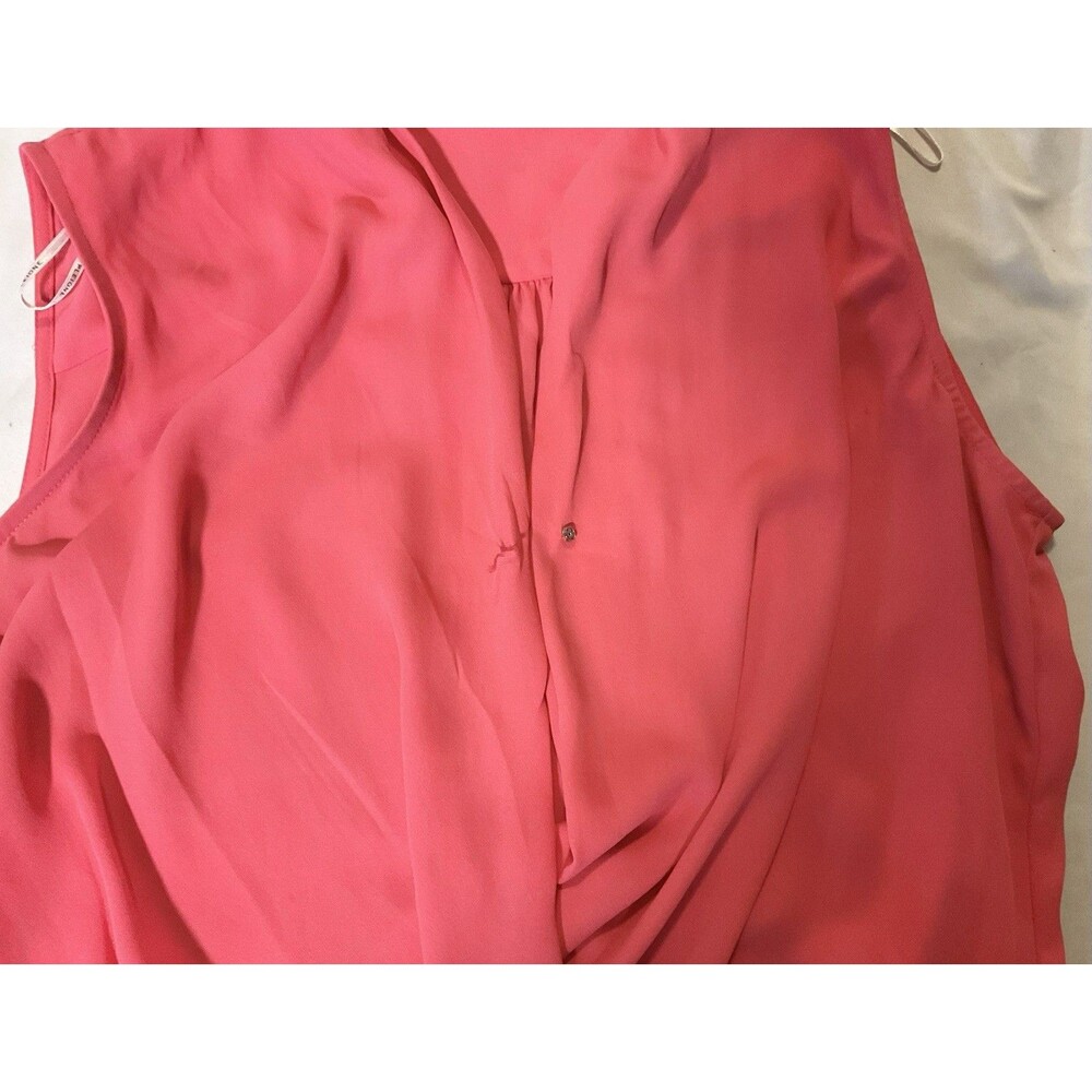 Pleione Women’s Draped Blouse Size L, Pink - Picture 3 of 9